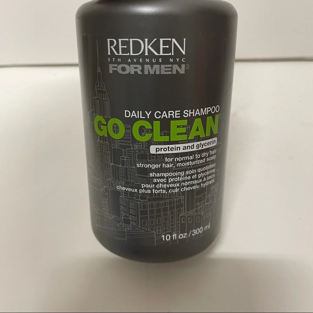 Redken for Men Daily Care Shampoo Go Clean Shampoo 10 OZ HTF